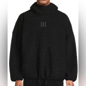 Adidas x Fear Of God Athletic Fleece Hoodie Black Sweater New